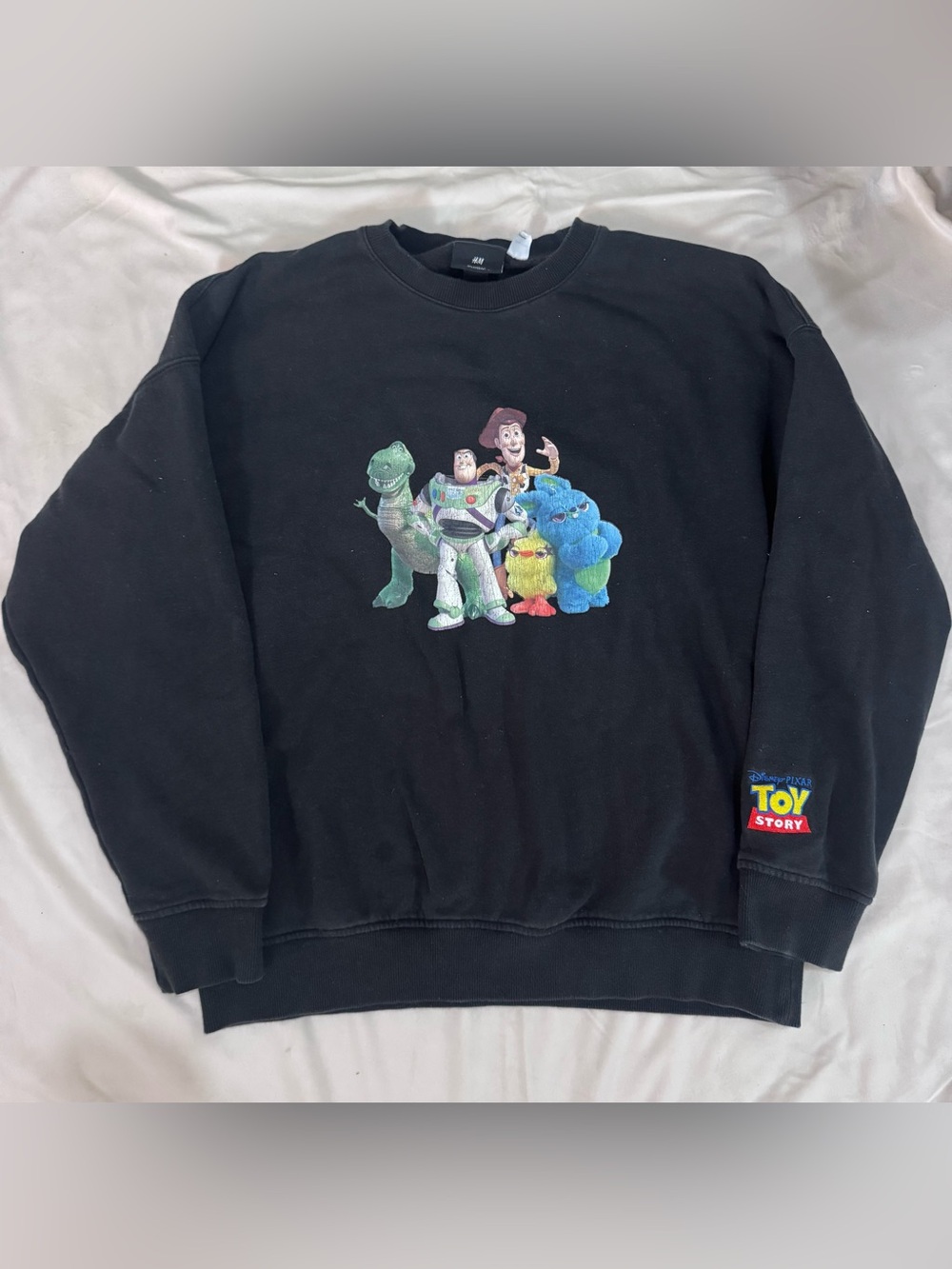 H&M Toy Story 4 Disney Pixar Relaxed Fit Sweatshirt Black Medium 2020